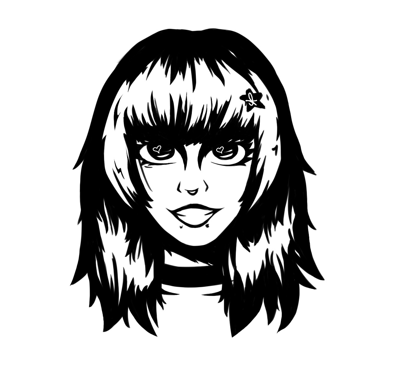 Czarno-biały portret autorski